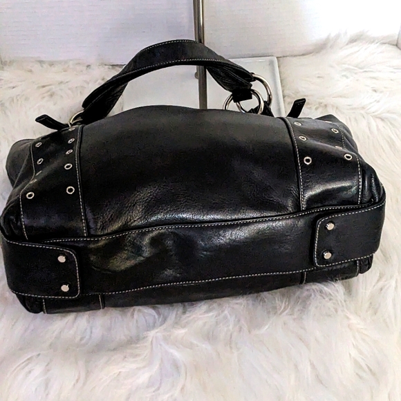 PERLINA 🔥 BLACK LEATHER SHOULDER /HANDBAG SUPER SOFT LEATHER CHILL URBAN BAG - Picture 2 of 15